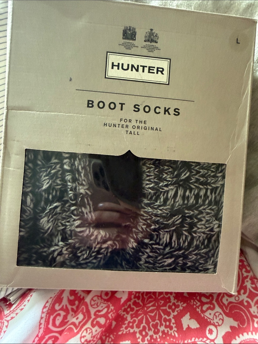 Boot Socks — Black & Gray